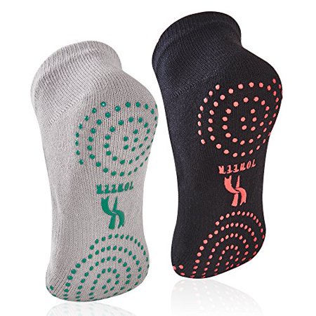 Digital Shoppy Women Yoga Backless Five Toe Anti-Slip Ankle Grip Socks Dots  Pilates Fitness Gym Socks Ladies Sports Socks