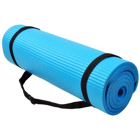 BalanceFrom GoYoga All-Purpose 1/2-Inch Extra Thick High Density Anti-Tear  Exercise Yoga Mat with Carrying Strap