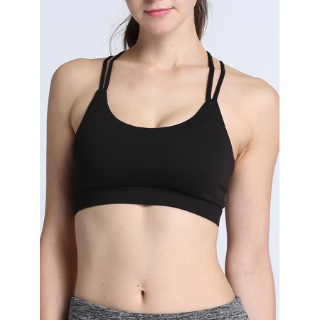 Sports Bra for Women Padded Workout Bras Light Support Strappy